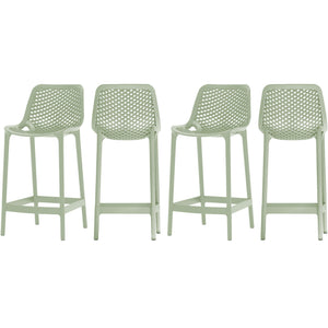 Meridian Mykonos Mint Outdoor Patio Stool