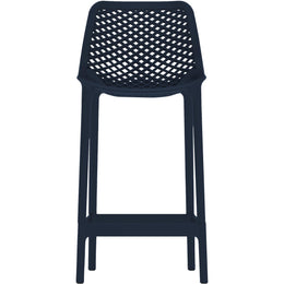 Meridian Mykonos Navy Outdoor Patio Stool