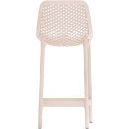 Meridian Mykonos Pink Outdoor Patio Stool