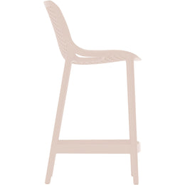 Meridian Mykonos Pink Outdoor Patio Stool