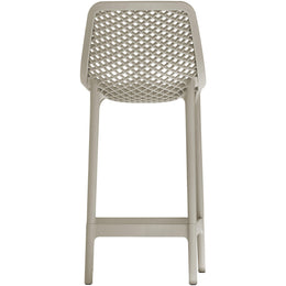 Meridian Mykonos Taupe Outdoor Patio Stool