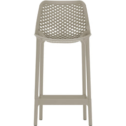 Meridian Mykonos Taupe Outdoor Patio Stool