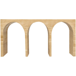 Meridian June White Oak Console Table