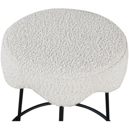 Meridian Fleur Cream Fabric Counter Stool