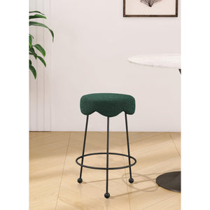 Meridian Fleur Green Fabric Counter Stool