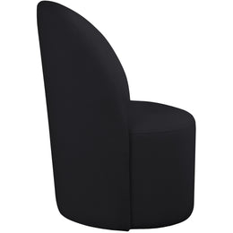 Meridian Hautely Black Boucle Fabric Accent Chair