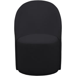 Meridian Hautely Black Boucle Fabric Accent Chair