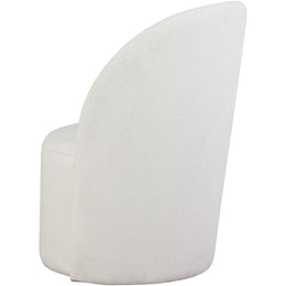 Meridian Hautely Cream Boucle Fabric Accent Chair