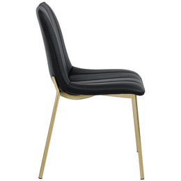 Meridian Isla Black Vegan Leather Dining Chair