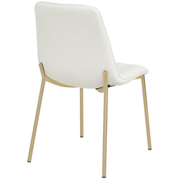 Meridian Isla White Vegan Leather Dining Chair