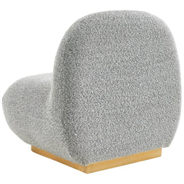 Meridian Liam Grey Boucle Fabric Accent Chair