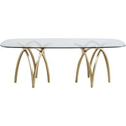 Meridian Madelyn Gold Dining Table