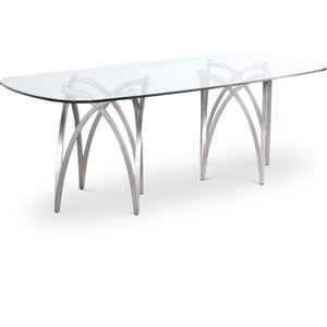 Meridian Madelyn Silver Dining Table