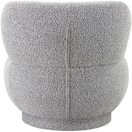Meridian Calais Grey Boucle Fabric Accent Chair