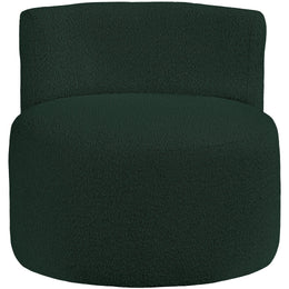 Meridian Como Green Boucle Fabric Accent Chair
