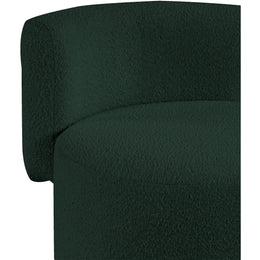 Meridian Como Green Boucle Fabric Accent Chair