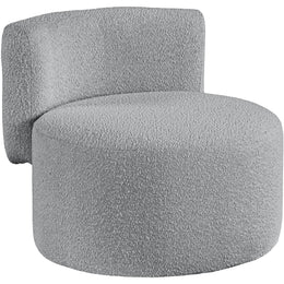 Meridian Como Grey Boucle Fabric Accent Chair