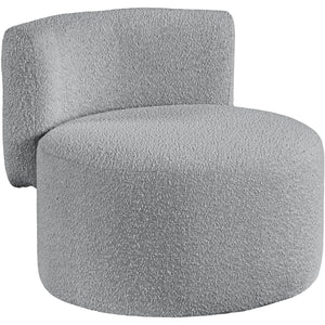 Meridian Como Grey Boucle Fabric Accent Chair