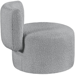 Meridian Como Grey Boucle Fabric Accent Chair
