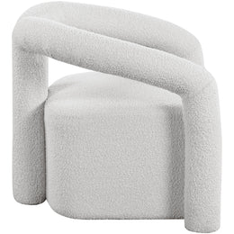 Meridian Otto Cream Boucle Fabric Accent Chair
