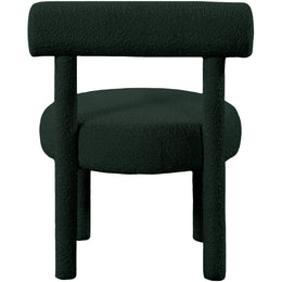 Meridian Parlor Green Boucle Fabric Accent Chair