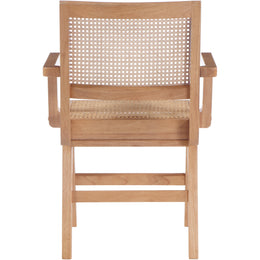 Meridian Preston Natural Wood Dining Arm Chair