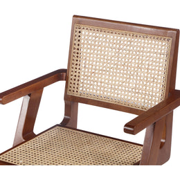 Meridian Preston Walnut Wood Dining Arm Chair