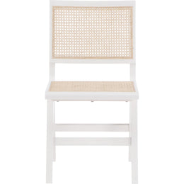 Meridian Preston White Wood Dining Side Chair