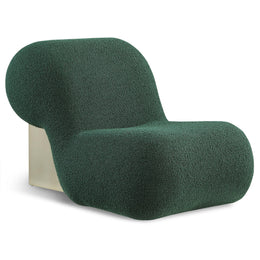 Meridian Quadra Green Fabric Accent Chair