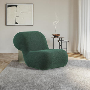 Meridian Quadra Green Fabric Accent Chair