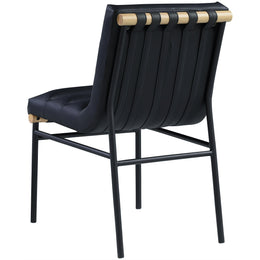 Meridian Burke Black Vegan Leather Dining Chair
