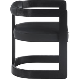 Meridian Manchester Black Vegan Leather Dining Chair