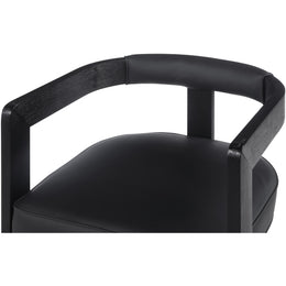 Meridian Manchester Black Vegan Leather Dining Chair