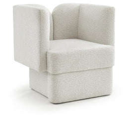 Meridian Marcel Cream Boucle Fabric Chair