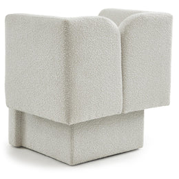 Meridian Marcel Cream Boucle Fabric Chair