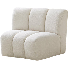 Meridian Infinity Cream Boucle Fabric Modular Chair