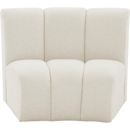 Meridian Infinity Cream Boucle Fabric Modular Chair