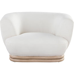 Meridian Kipton Cream Boucle Fabric Chair