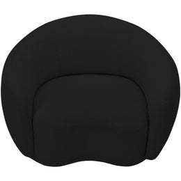 Meridian Hyde Black Boucle Fabric Chair