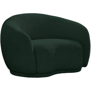 Meridian Hyde Green Boucle Fabric Chair