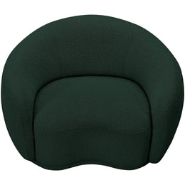 Meridian Hyde Green Boucle Fabric Chair
