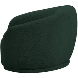 Meridian Hyde Green Boucle Fabric Chair