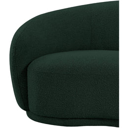 Meridian Hyde Green Boucle Fabric Chair
