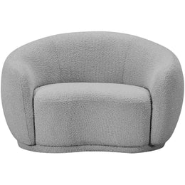 Meridian Hyde Grey Boucle Fabric Chair