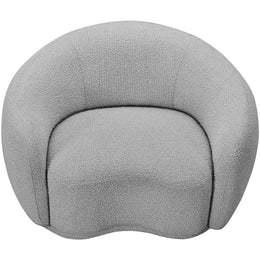 Meridian Hyde Grey Boucle Fabric Chair