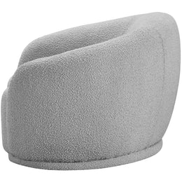 Meridian Hyde Grey Boucle Fabric Chair
