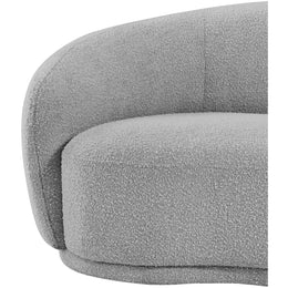 Meridian Hyde Grey Boucle Fabric Chair