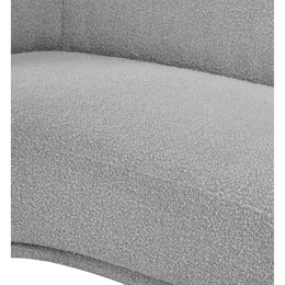 Meridian Hyde Grey Boucle Fabric Chair