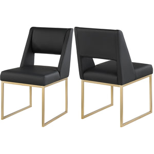 Meridian Jayce Black Vegan Leather Dining Chair