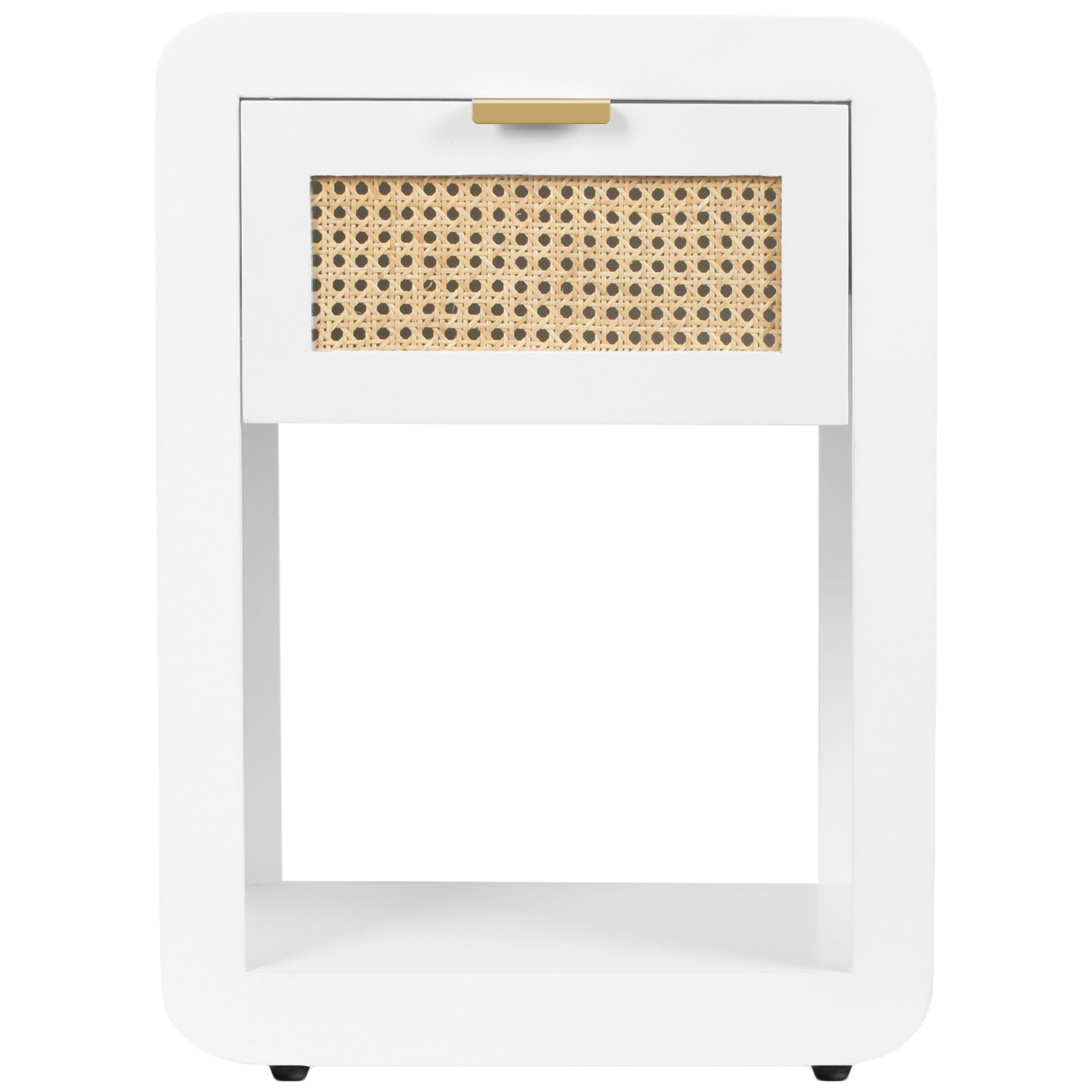 Meridian Langham White Night Stand